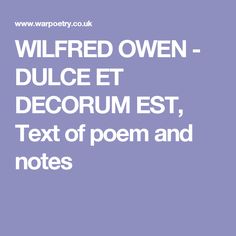 Wilfred Owen