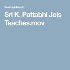 K Pattabhi Jois