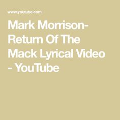 Mark Morrison