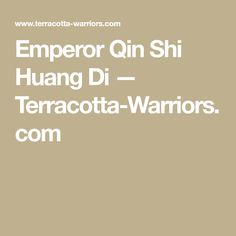 Qin Shi Huang