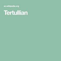 Tertullian