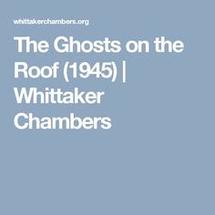 Whittaker Chambers