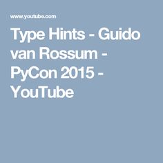 Guido van Rossum