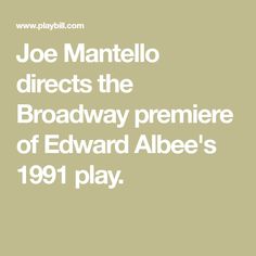 Joe Mantello