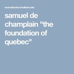 Samuel De Champlain