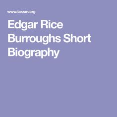 Edgar Rice Burroughs