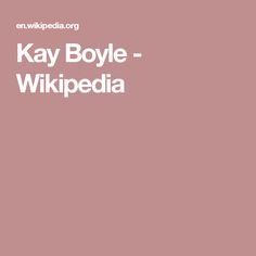 Kay Boyle