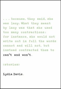 Lydia Davis