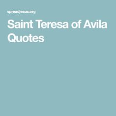 Saint Teresa