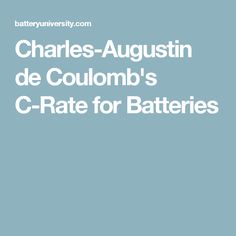 Charles Augustin De Coulomb