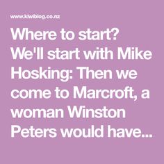 Winston Peters