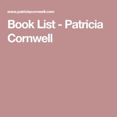 Patricia Cornwell