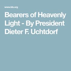 Dieter F Uchtdorf