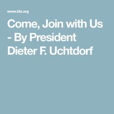 Dieter F Uchtdorf