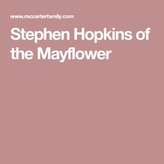 Stephen Hopkins