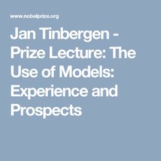 Jan Tinbergen