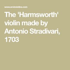 Antonio Stradivari