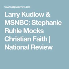 Stephanie Ruhle