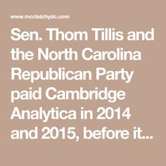 Thom Tillis