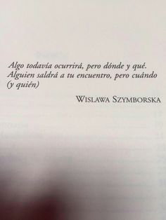 Wislawa Szymborska