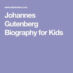 Johannes Gutenberg