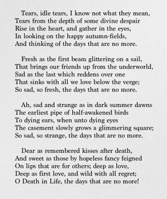 Alfred Lord Tennyson