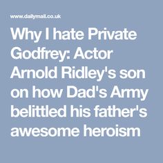 Arnold Ridley