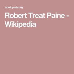 Robert Treat Paine