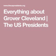 Grover Cleveland